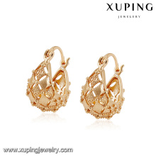 94480 fancy gold earring, Newest fashion ear studs without stone designs earrings